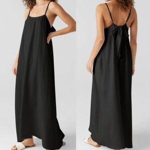 Anthropologie Sol Angeles NWT Gauze Cotton Maxi Dress Black Womens XS/S